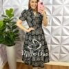 Vestido Laise De Algodão Mídi Três Marias Laura - Preto - Milla Chic