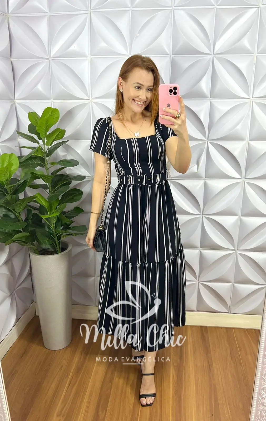 Vestido Crepe Alfaiataria Longo Cinto Encapado Julia – Preto – Milla Chic Vestido Crepe Alfaiataria Longo Cinto Encapado Julia - Preto - Milla Chic