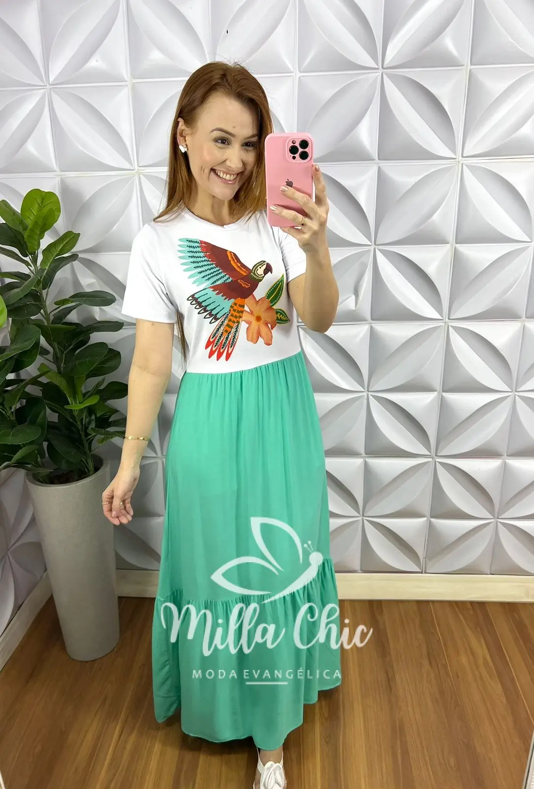 Vestido Saia No Viscosarja Com Blusa Em Malha Romantic Fallon – Verde Água – Milla Chic Vestido Saia No Viscosarja Com Blusa Em Malha Romantic Fallon - Verde Água - Milla Chic