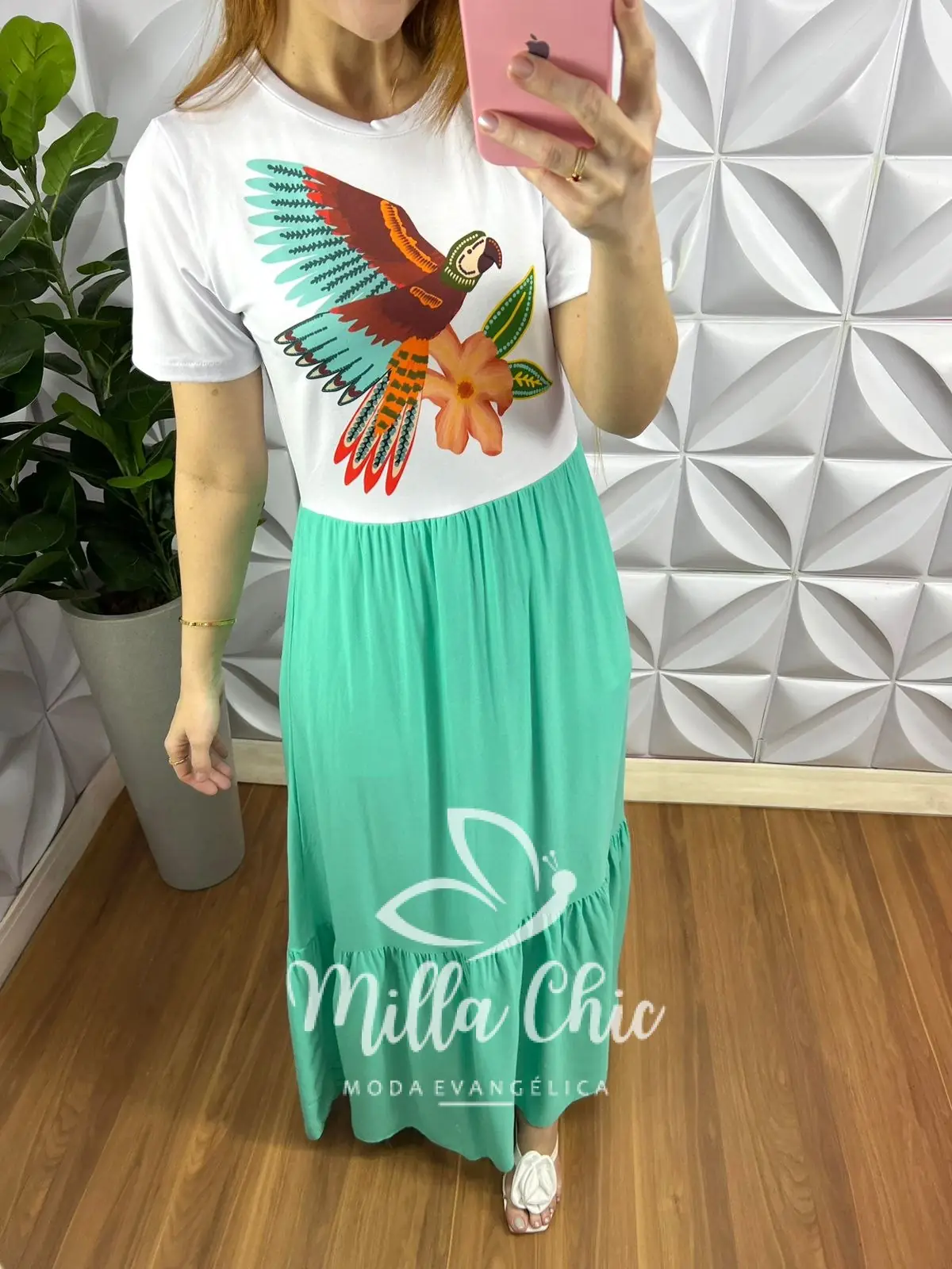 Vestido Saia No Viscosarja Com Blusa Em Malha Romantic Fallon – Verde Água – Milla Chic Vestido Saia No Viscosarja Com Blusa Em Malha Romantic Fallon - Verde Água - Milla Chic