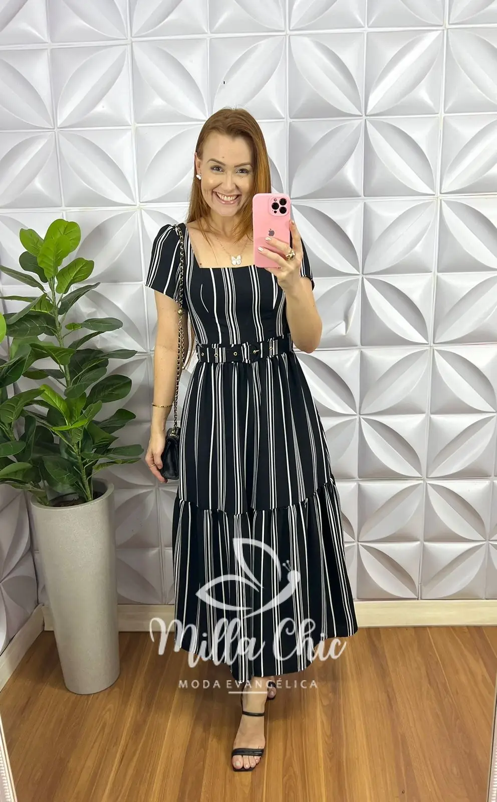 Vestido Crepe Alfaiataria Longo Cinto Encapado Julia – Preto – Milla Chic Vestido Crepe Alfaiataria Longo Cinto Encapado Julia - Preto - Milla Chic