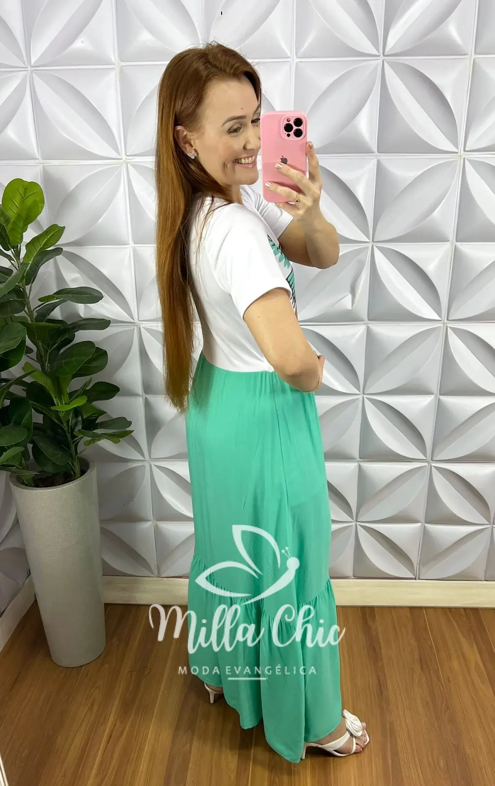 Vestido Saia No Viscosarja Com Blusa Em Malha Romantic Fallon – Verde Água – Milla Chic Vestido Saia No Viscosarja Com Blusa Em Malha Romantic Fallon - Verde Água - Milla Chic