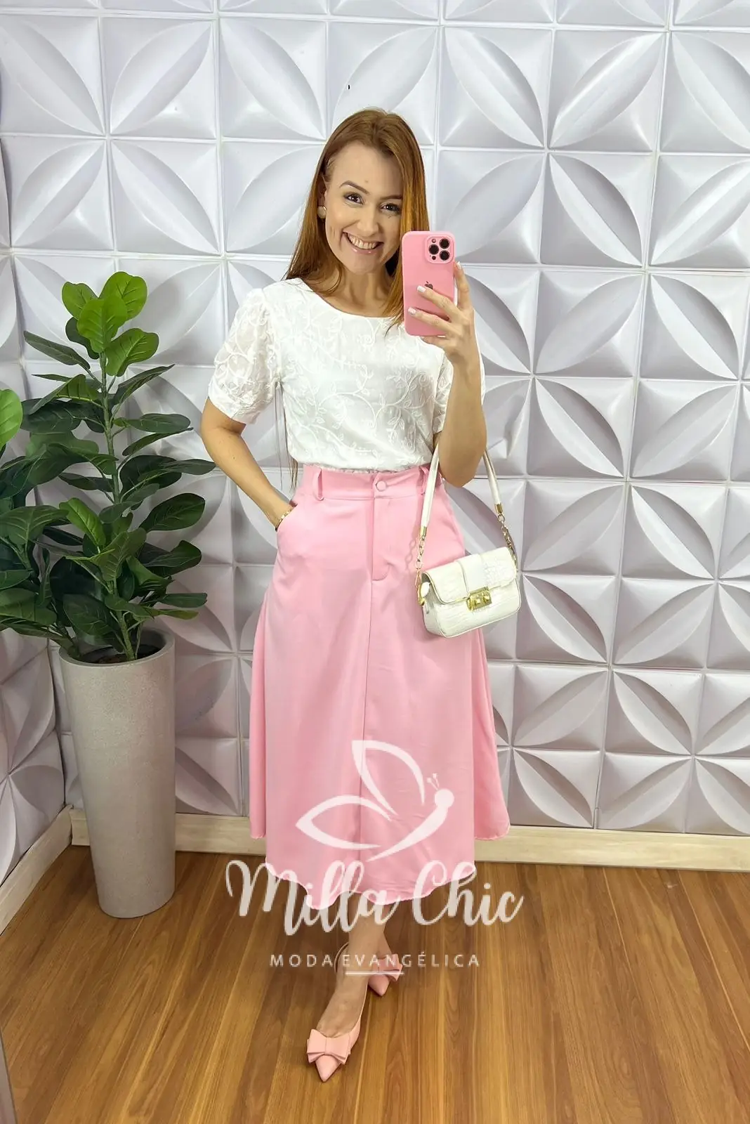 Blusa Linho bordado Manga Princesa Lara – Branca – Milla Chic Blusa Linho bordado Manga Princesa Lara - Branca - Milla Chic