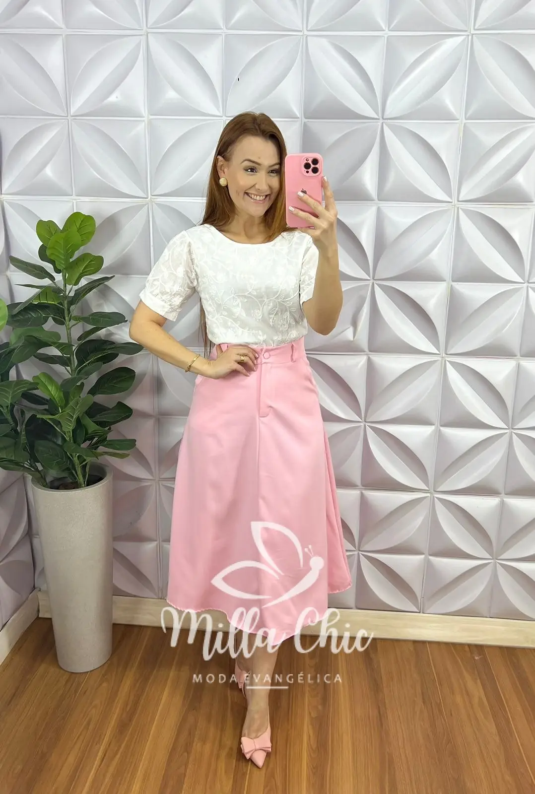 Blusa Linho bordado Manga Princesa Lara – Branca – Milla Chic Blusa Linho bordado Manga Princesa Lara - Branca - Milla Chic