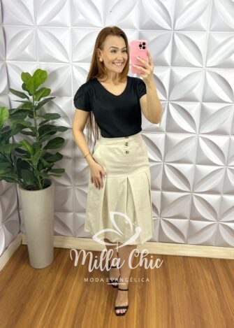 Milla Chic - millachic com br blusa cetim manga de babado envelopado ivanete branca copia 2 Blusa Cetim Manga De Babado Envelopado Ivanete - Preta - Milla Chic