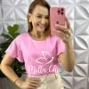 Milla Chic - millachic com br blusa laise bordada manga raglan maya rosa Blusa Laise Bordada Manga Raglan Maya - Rosa - Milla Chic