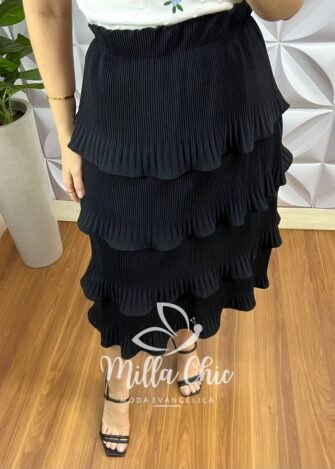 Blusa Tricot Com Bordado Floral Viviane - Branca - Milla Chic