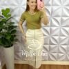 Milla Chic - millachic com br blusa tricot com bordado floral viviane verde 3 Blusa Tricot Com Bordado Floral Viviane - Verde - Milla Chic