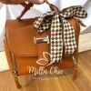 Bolsa Media Com Lencinho E Alça Alane - Marrom - Milla Chic
