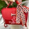 Bolsa Media Com Lencinho E Alça Alane - Vermelha - Milla Chic