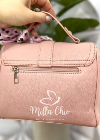 Bolsa Media Com Lencinho E Alça Alane - Vermelha - Milla Chic