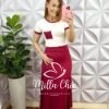 Milla Chic - millachic com br conjunto moletinho saia longuete com bolso faby cherry 3 Conjunto Moletinho Saia Longuete Com Bolso Faby - Cherry - Milla Chic