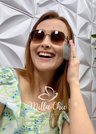 Óculos de Sol Coleção Resort Milla9 - Durado e Preto - Milla Chic
