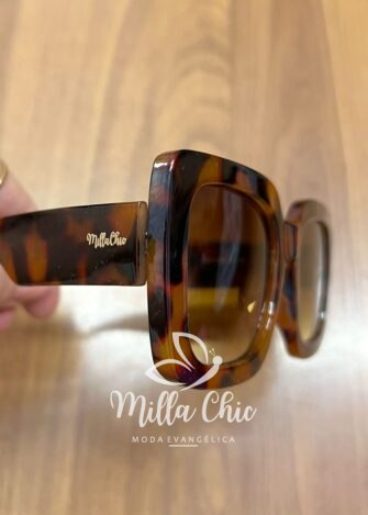 Maxi Óculos de Sol Coleção Resort Milla1 - Animal Print - Milla Chic