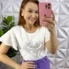 Milla Chic - millachic com br saia linho com fenda frontal e fita cinto midi valeria lavanda 4 Saia Linho Com Fenda Frontal e Fita Cinto Mídi Valeria - Lavanda - Milla Chic