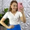 Milla Chic - millachic com br saia viscolinho forrada tres marias marisa azul 6 Saia Viscolinho Forrada Três Marias Marisa - Azul - Milla Chic
