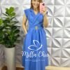 Milla Chic - millachic com br vestido alfaiataria envelope no busto cinto com fivela dourada giza salmao copia Vestido Alfaiataria Envelope No Busto Cinto Com Fivela Dourada Giza - Azul - Milla Chic