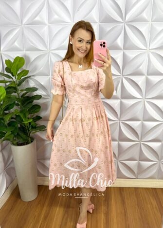 Milla Chic - millachic com br vestido no laise de algodao bordado midi liane lavanda 9 Vestido No Laíse De Algodão Bordado Mídi Liane - Lavanda - Milla Chic