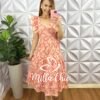 Milla Chic - millachic com br vestido no laise de algodao manga babadinho midi fernanda Vestido No Laíse De Algodão Manga Babadinho Mídi Fernanda - Pêssego - Milla Chic