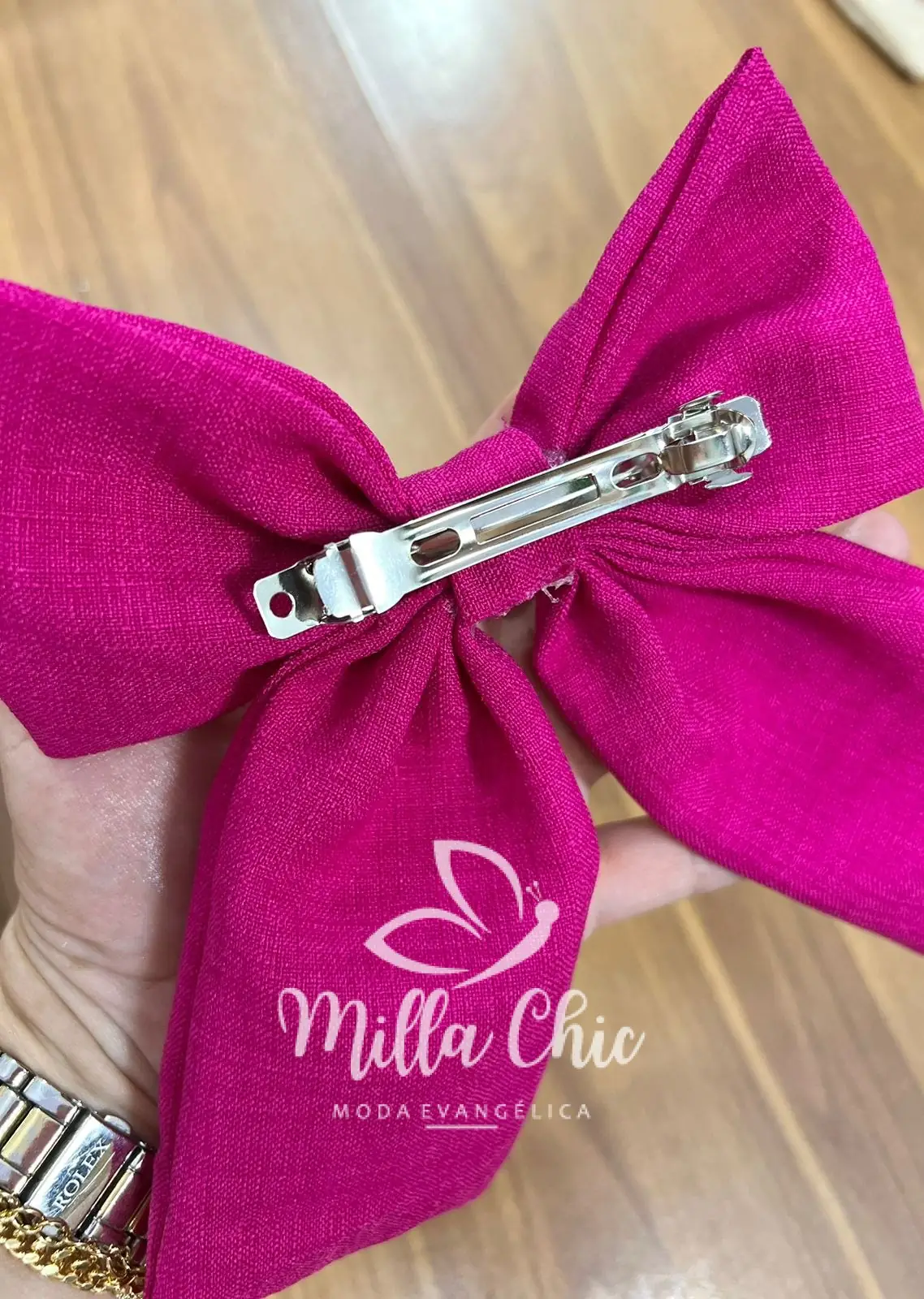 Laço Grande No Linhão Karen - Pink - Milla Chic