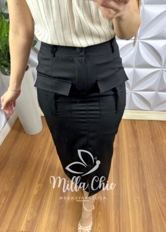 Blusa Cambraia De Linho Com Trançado no Ombro Listrada Caline - Verde Com Areia - Milla Chic