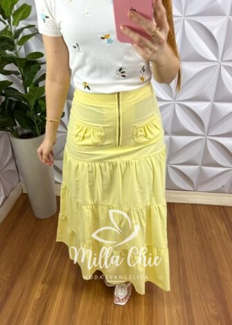 Blusa Tricot Modal Com Bordados Flora - Branco - Milla Chic