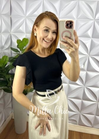 Milla Chic - millachic com br blusa tricot modal com manga babadinho ketelyn preta 1 Blusa Tricot Modal Com Manga Babadinho Ketelyn - Preta - Milla Chic