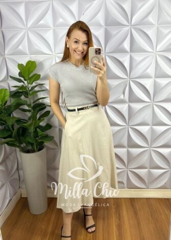 Blusa Tricot Modal Com Manga Babadinho Ketelyn - Preta - Milla Chic