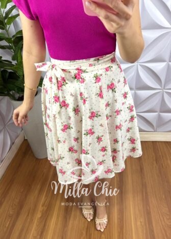 Blusa Tricot Modal Com Manga Musclee Gola Alta Luci - Roxa - Milla Chic