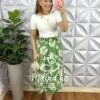 Milla Chic - millachic com br saia dunna com lastex na cintura estampada anastacia verde 1 Saia Dunna Com Lastex Na Cintura Estampada Anastácia - Verde - Milla Chic