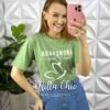 Saia Jeans Com Botões Evase Mídi Hosana - Jeans - Milla Chic