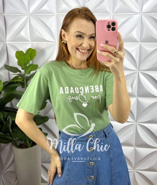Saia Jeans Com Botões Evase Mídi Hosana - Jeans - Milla Chic