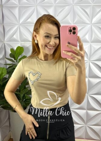 Saia Sarja Longa Pala Na Cintura e Zíper Tália - Preto - Milla Chic