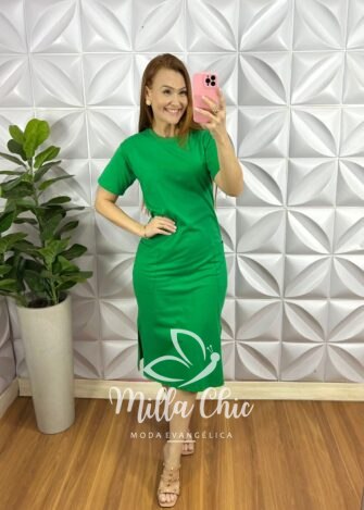 Vestido Moletinho Mídi Com Bolsos Nas Laterais Lívia - Pink - Milla Chic