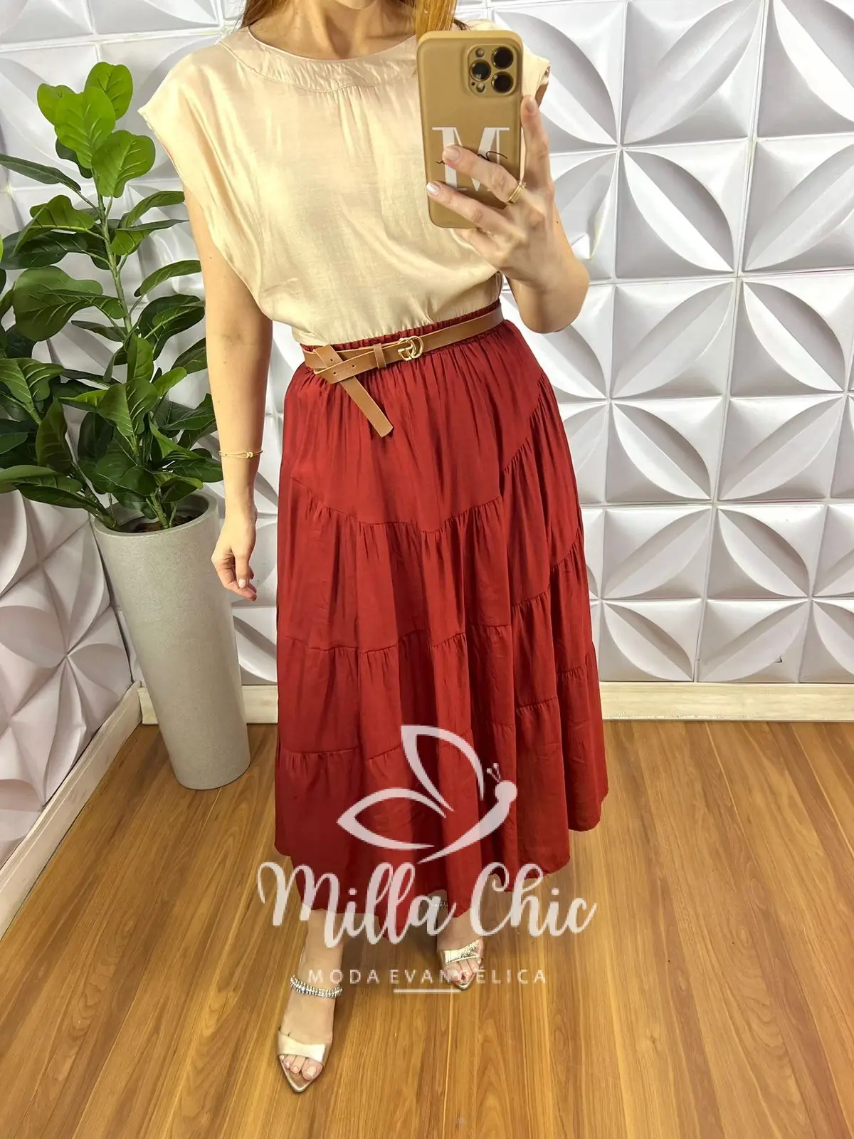 Saia Viscose Chatum Lastex Na Cintura Midi Com Marias Recorte Abaloado Penélope – Terra Cota – Milla Chic Saia Viscose Chatum Lastex Na Cintura Midi Com Marias Recorte Abaloado Penélope - Terra Cota - Milla Chic