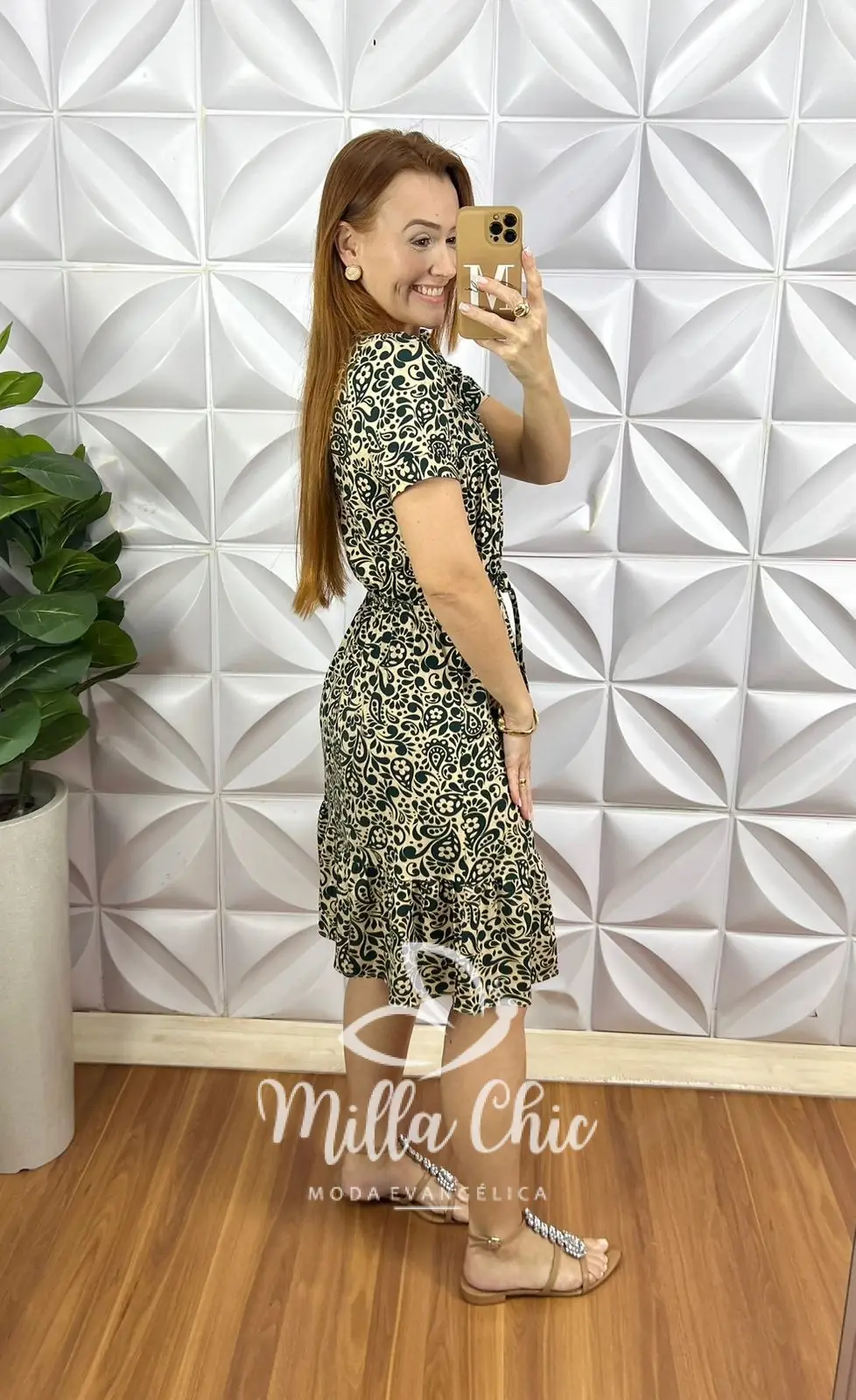 Vestido Amanda Comfy Chic verde estampado – Milla Chic Vestido Amanda Comfy Chic verde estampado - Milla Chic