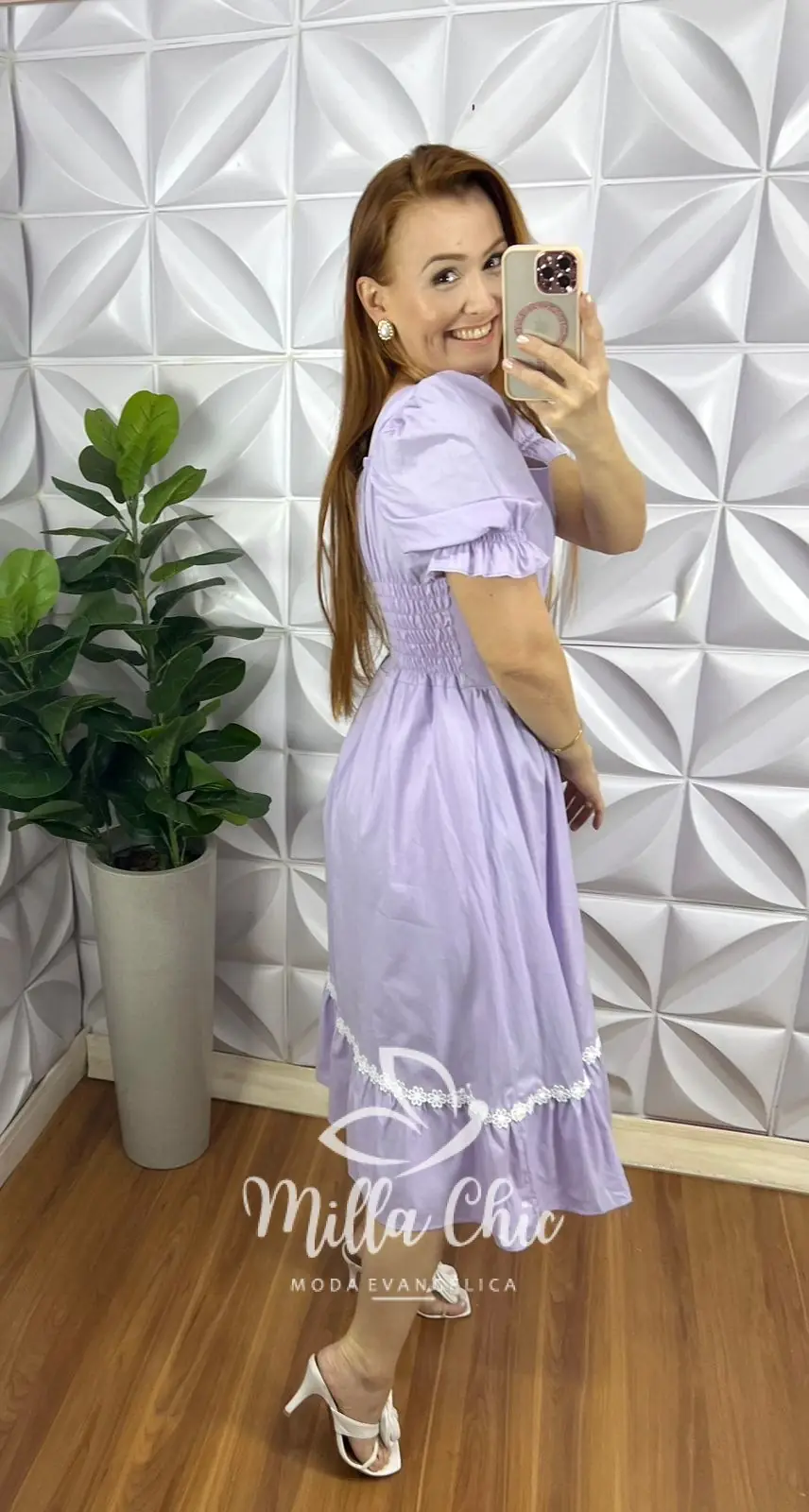 Vestido Tricoline Mídi Com Entremeio De Guippir Ana Beatriz – Lavanda – Milla Chic Vestido Tricoline Mídi Com Entremeio De Guippir Ana Beatriz - Lavanda - Milla Chic
