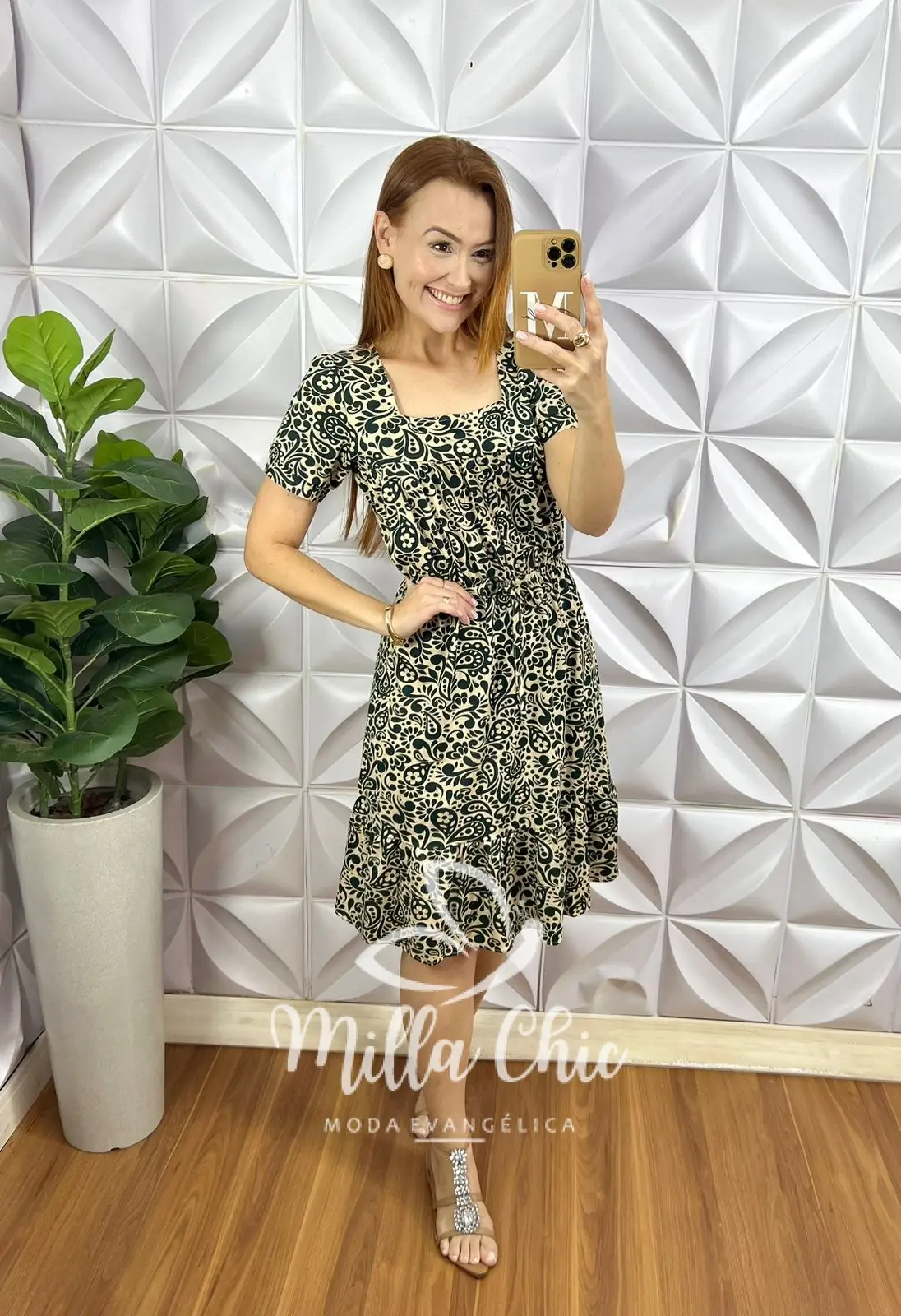 Vestido Amanda Comfy Chic verde estampado – Milla Chic Vestido Amanda Comfy Chic verde estampado - Milla Chic