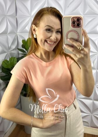 Milla Chic - millachic com br blusa tricot modal com manga musclee roberta nude copia 2 Blusa Tricot Modal Com Manga Musclee Roberta - Pêssego - Milla Chic