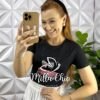 Milla Chic - millachic com br blusa tshirt malha de algodao com strass bordado e laco katy preto 1 Blusa Tshirt Malha De Algodão Com Strass Bordado e Laço Katy - Preto - Milla Chic