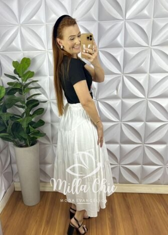 Milla Chic - millachic com br blusa tshirt malha de algodao com strass bordado e laco katy preto 3 Blusa Tshirt Malha De Algodão Com Strass Bordado e Laço Katy - Preto - Milla Chic