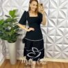 Milla Chic - millachic com br conjunto alfaiataria marrant com detalhe de vies midi saia tres marias camille preto Conjunto Alfaiataria Marrant Manga 3/4 Com Detalhe De Viés Mídi Saia Três Marias Camille - Preto - Milla Chic