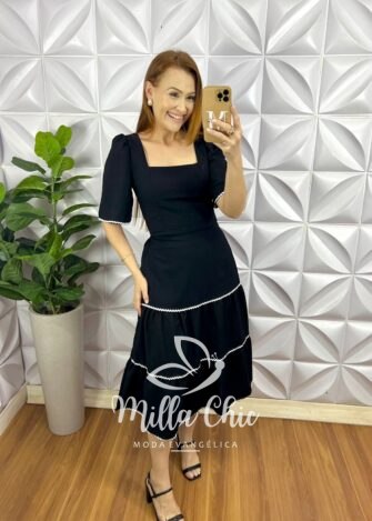 Milla Chic - millachic com br conjunto alfaiataria marrant com detalhe de vies midi saia tres marias camille preto 2 Conjunto Alfaiataria Marrant Manga 3/4 Com Detalhe De Viés Mídi Saia Três Marias Camille - Preto - Milla Chic