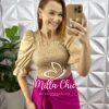 Milla Chic - millachic com br saia linho com faixas para no justa ate o joelho tamara verde copia 4 Saia Linho Com Faixas Para Nó Justa Ate o Joelho Tamara - Pink - Milla Chic