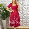 Milla Chic - millachic com br vestido crepe alfaiataria midi gode com laco alice vermelho 2 Vestido Crepe Alfaiataria Mídi Godê Com Laço Alice - Vermelho - Milla Chic