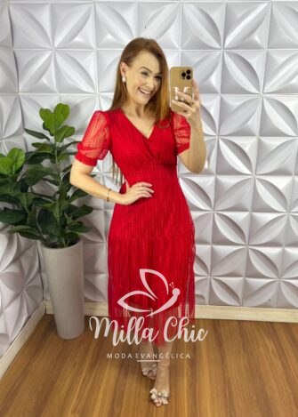 Milla Chic - millachic com br vestido tule bolinha decote v manga princesa pala na cintura midi tres marias sandra preto copia Vestido Tule Bolinha Decote V Manga Princesa Pala Na Cintura Mídi Três Marias Sandra - Vermelho - Milla Chic