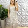 Milla Chic - millachic com br vestido tule midi com elastico a cintura borboleta branco 1 Vestido Tule Decote Quadrado Manga Princesa Lastex Nas Costas Mídi Três Marias Margarida - Branco (Borboleta) - Milla Chic