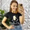 Milla Chic - millachic com br blusa tshirt malha de algodao com aplicacao de laco e ursinho ursula preto 3 Blusa Tshirt Malha De Algodão Com Aplicação de Laço e Ursinho Úrsula - Preto - Milla Chic