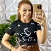 Milla Chic - millachic com br blusa tshirt malha de algodao com aplicacao de lacos de perola zilda cinza copia 2 Blusa Tshirt Malha De Algodão Com Aplicação de Laços de Perola Zilda - Preta - Milla Chic