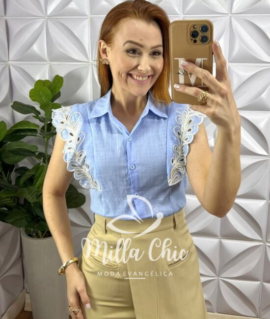 Saia Alfaiataria Envelope Ziper Nas Costas Acompanha Cinto Hellen - Preta - Milla Chic